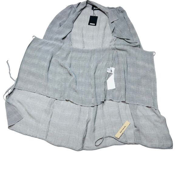 Reformation Salem Wrap Midi Dress in Aberdeen Grey XS New with Tags $248 MSRP - Picture 7 of 12